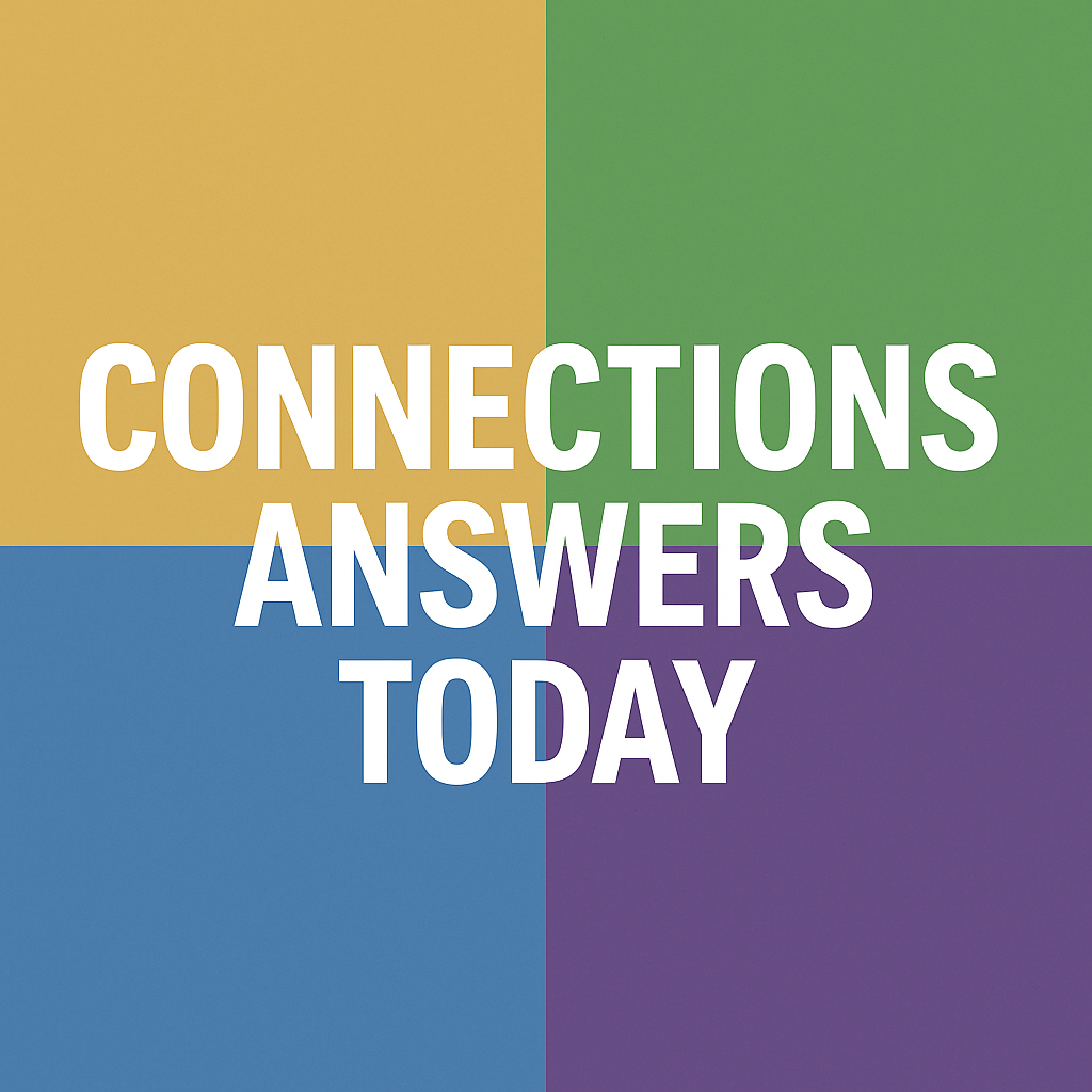 Connections Answers Today