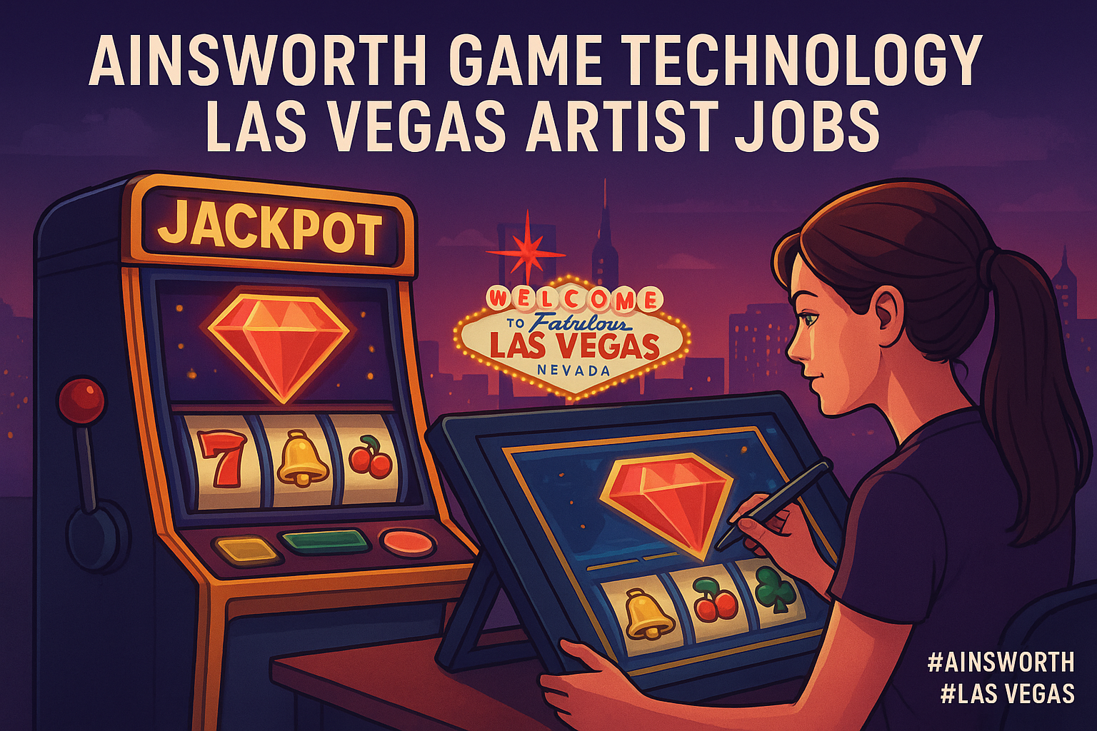 Ainsworth Game Technology Las Vegas artist jobs