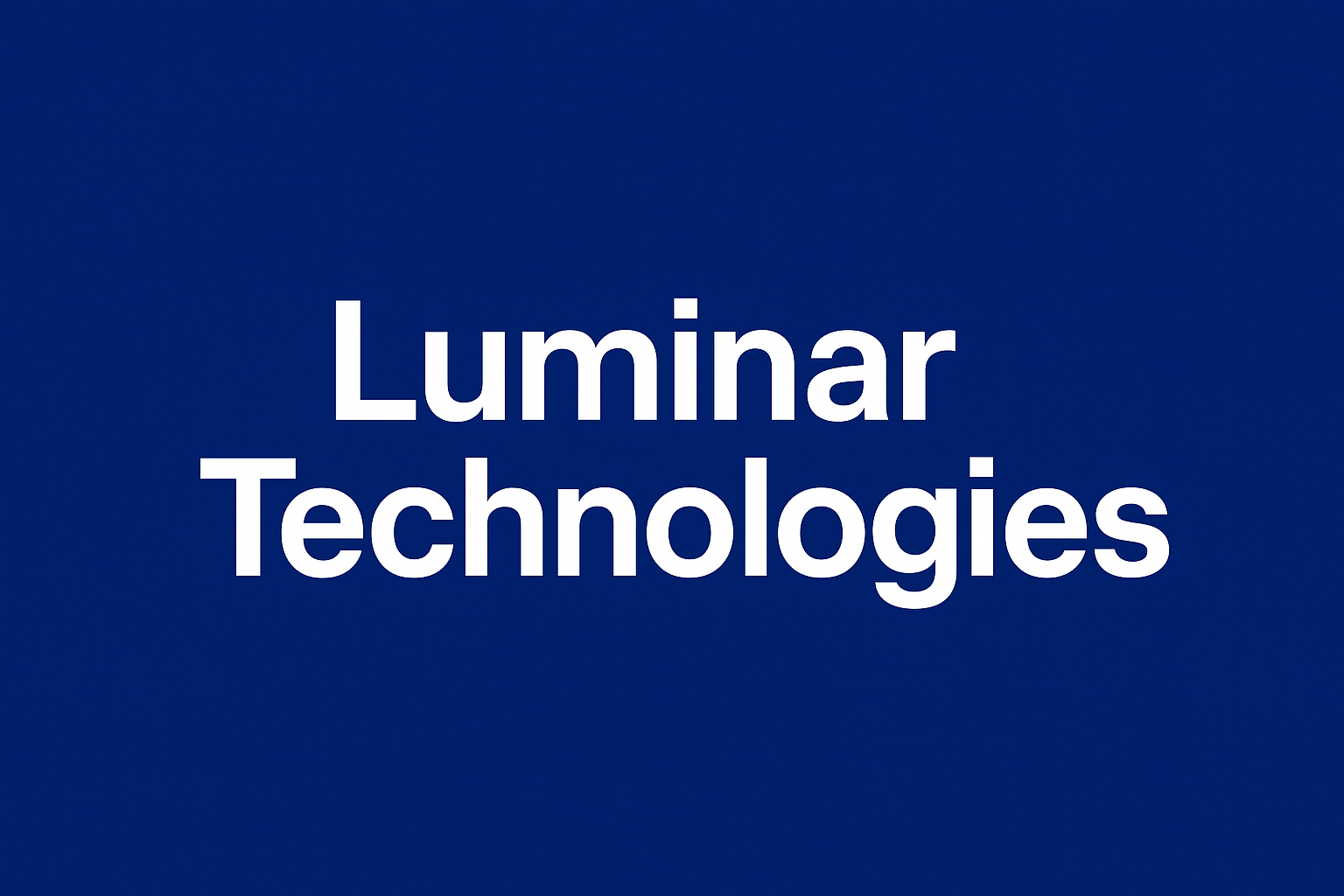 Luminar Technologies